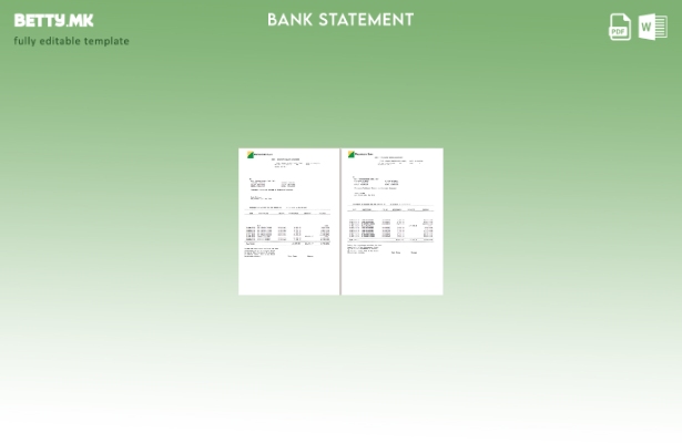 модерен стил Филипини Продуценти на банкарски изводи шаблон за збор страници